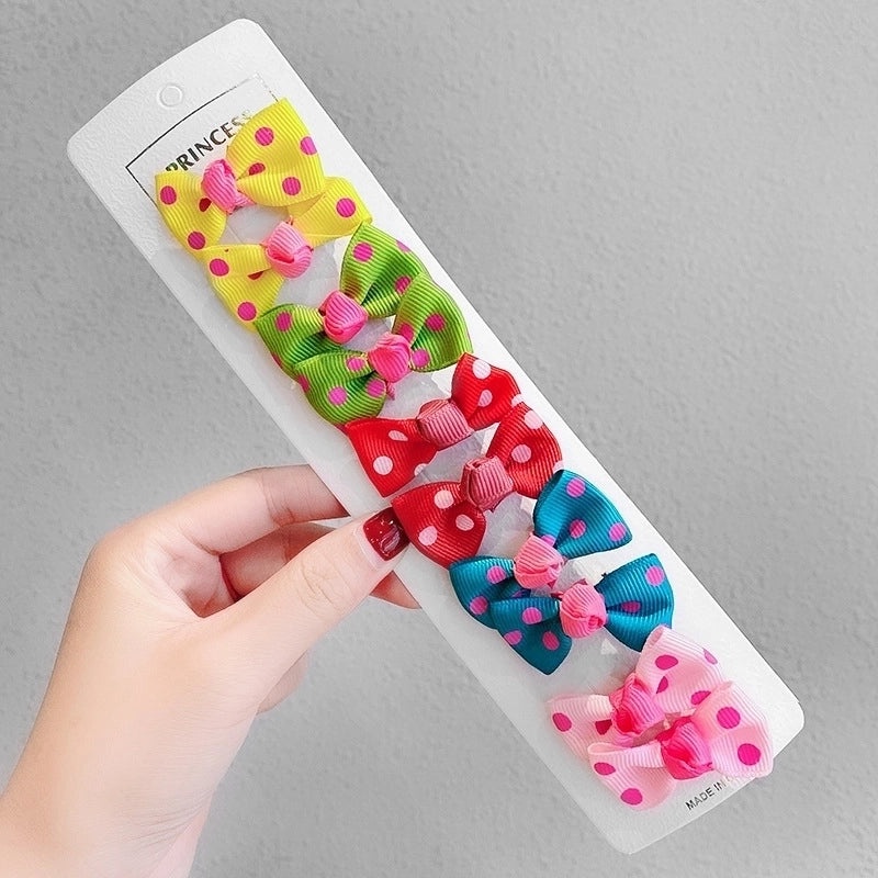 3 Pcs Baby Bow Hair Clips for Girls Cute Korean Style Small Hairpins | Kids Hair Accessories