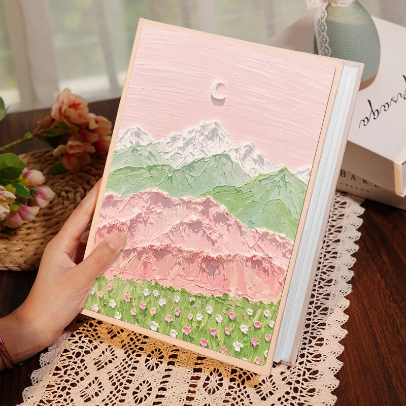 Colorful Oil Painting Suede Photo Album for Daily Fairy Princess Style|Home & Living - Photo Albums & Accessories