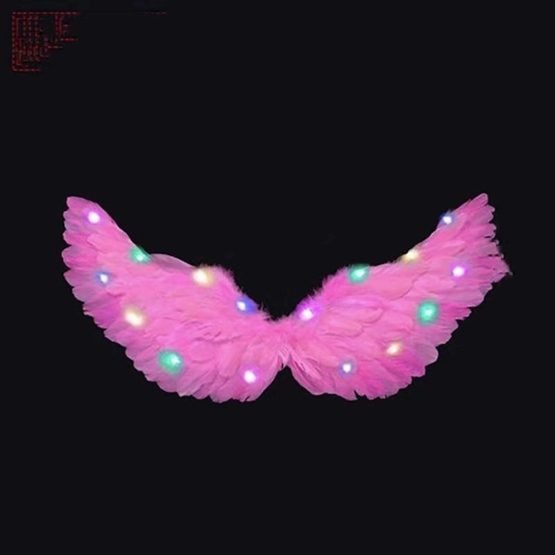Glowing Feather Angel Wings for Kids|Children's Costumes & Accessories