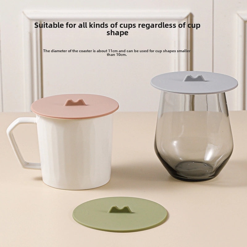 Silicone Insulated Tea Cup Mat Anti-Scald Placemat Dustproof Glass Cover Elegant Dining Table Accessory|Kitchen & Dining Accessories
