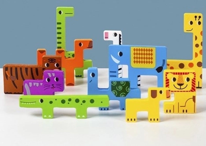 Animal Wood Puzzles for Toddlers Ages 3-6 | Educational Wooden Toys