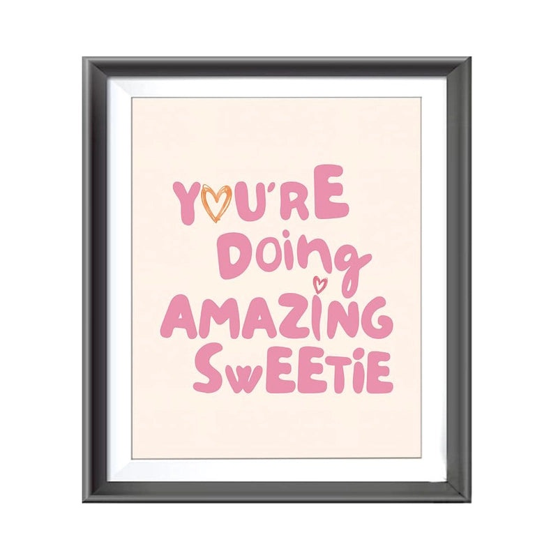 Cute Heart Letter Canvas Wall Art for Casual Home Decor|Wall Art