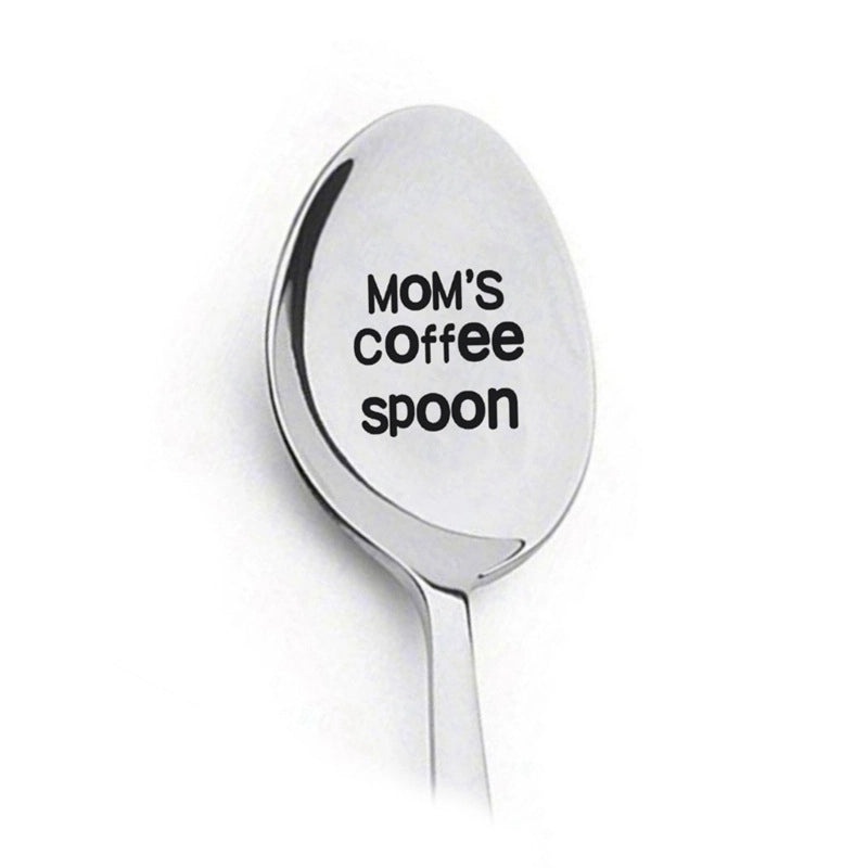 Trendy Engraved Stainless Steel Spoon|Kitchen Utensils & Dining Accessories