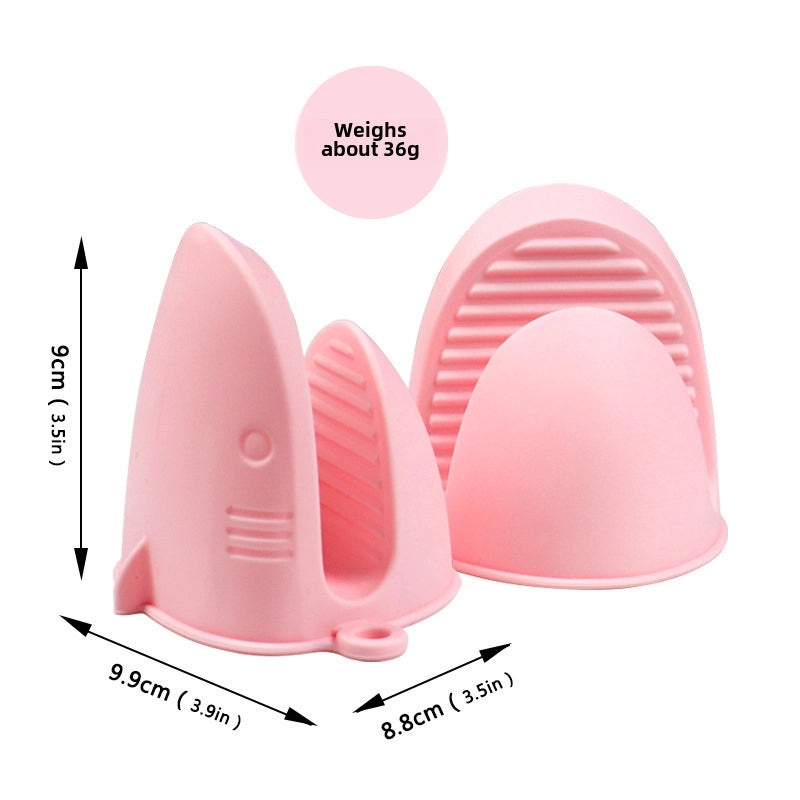 高温耐热鲨鱼硅胶防烫夹|厨房用品和烹饪工具