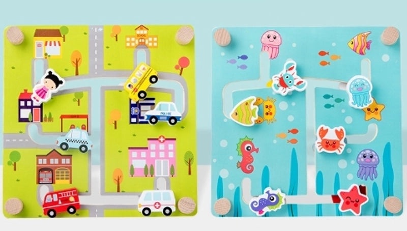 Wooden Baby Car Building Toys for 0-2 Years | Baby Toys & Early Learning