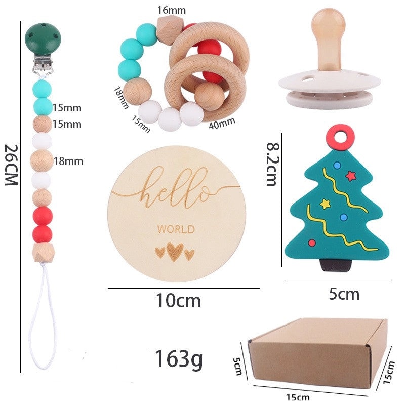 Christmas Cute Christmas Tree Santa Claus Snowman Baby Accessories Soft Beech Silica Gel Teethers|Baby Accessories