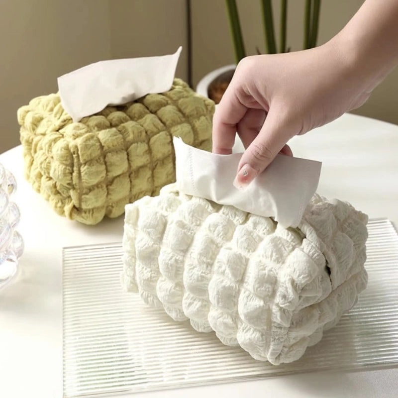 Minimalist Solid Color Tissue Box Holder|Home Decor