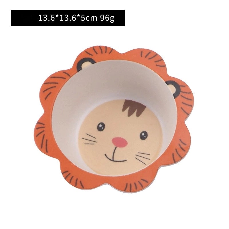 Adorable Cartoon Bamboo Fiber Kids Tableware Single Piece|Kitchen & Dining