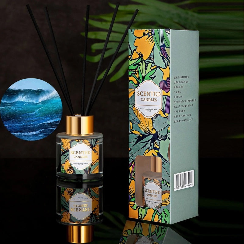 Minimalist Liquid Letter Rattan Home Scent Diffuser|Home Fragrance