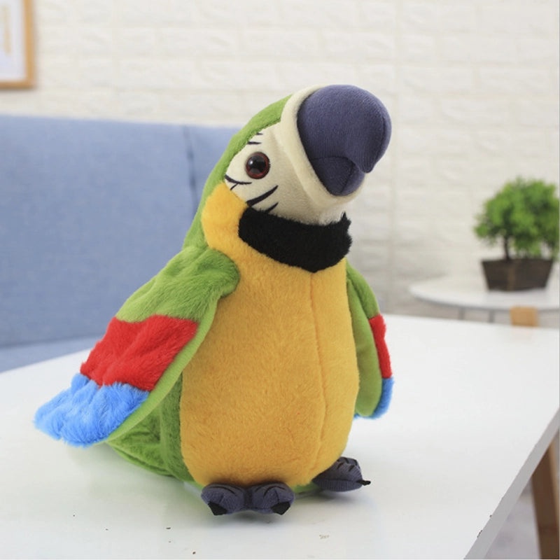 Interactive Electric Plush Parrot Toy with Recording and Talking Function | Toys & Games