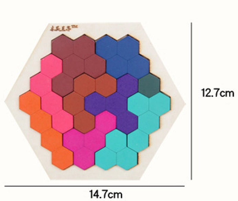 Colorful Wooden Puzzle Toys for Toddlers Ages 3-6 | Educational Toys & Puzzles