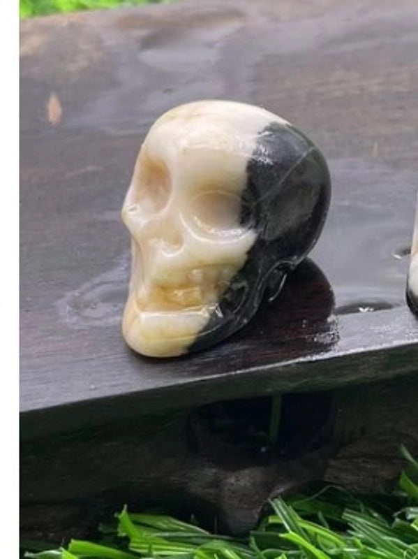 Halloween Punk Skull Natural Stone Decor|Jewelry & Accessories