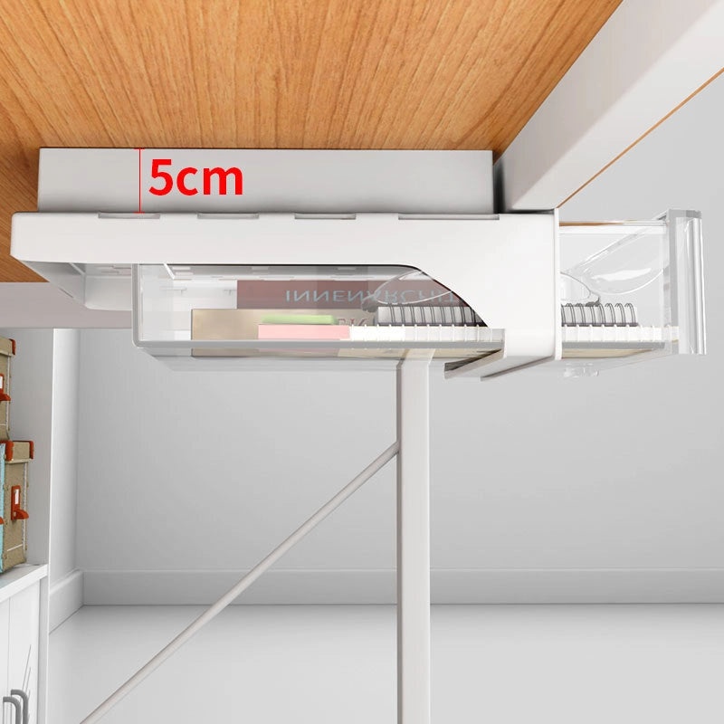 Invisible Under-Desk Drawer Storage Box for Study, Dorm, Bar & Computer Desk | Home & Office Storage Solutions