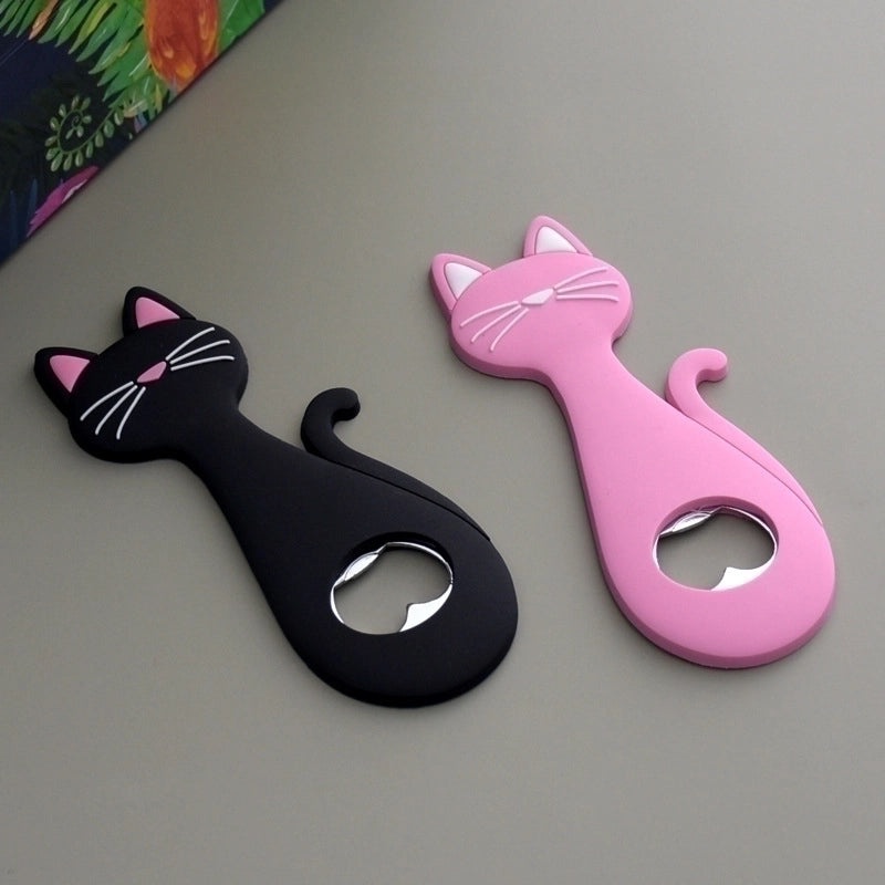 Minimalist Cat Design Stainless Steel Can Opener with Soft Grip|Kitchen Gadgets & Tools