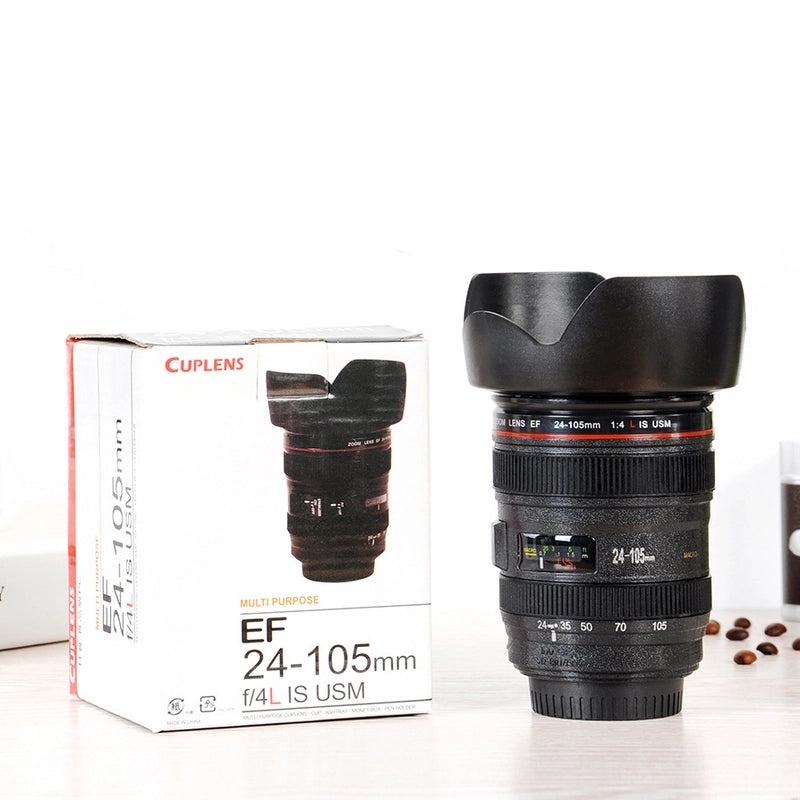 Casual SLR Lens Stainless Steel Travel Mug ABS Material | Drinkware & Mugs