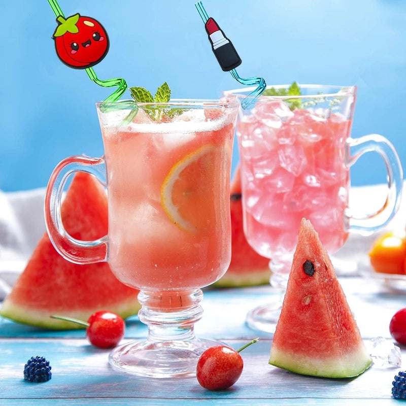 Casual Lipstick Shaped Fruit PVC Keychain Charm | Accessories & Keychains