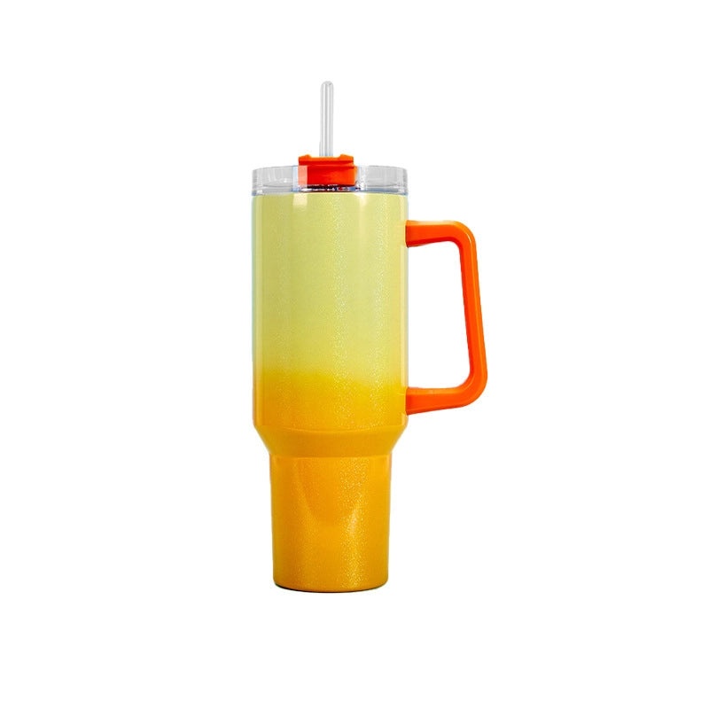 Preppy Casual Elegant Solid Color Stainless Steel Thermos Cup with Silicone Sleeve 350ml | Home & Kitchen Drinkware