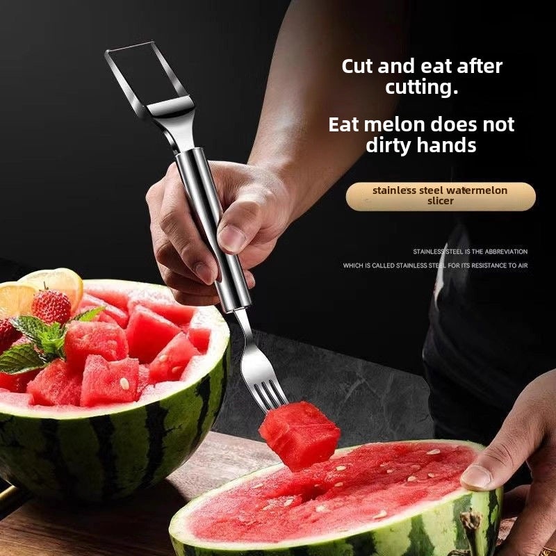Double Watermelon Cutter and Fruit Fork | Kitchen Tools