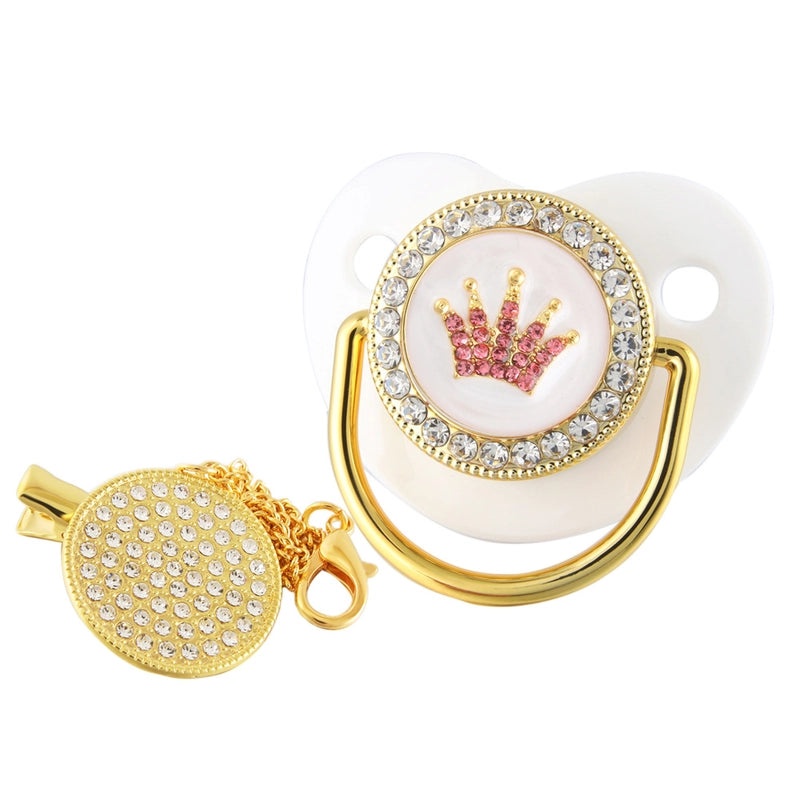 Adorable Double Heart Crown Silicone Baby Accessories|Baby Accessories & Jewelry