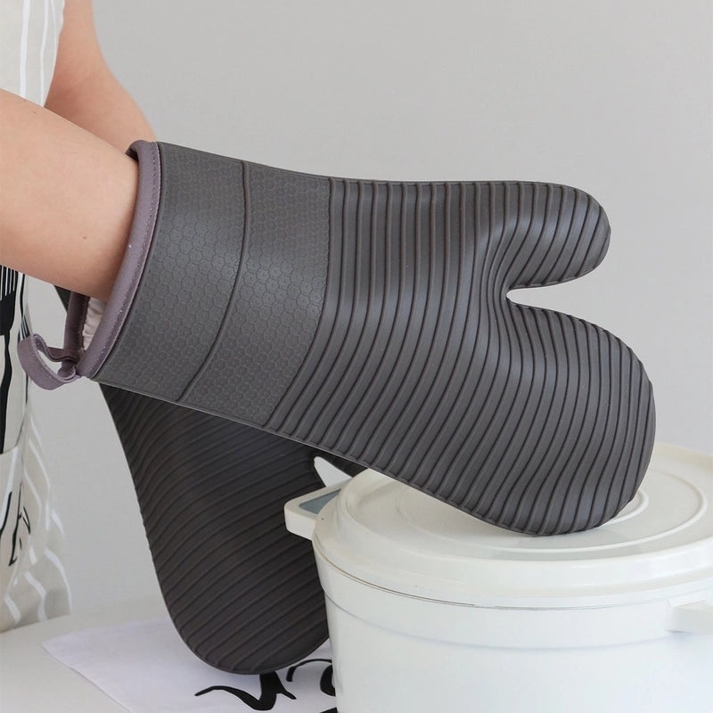 Heat Resistant Cotton Gloves with Silicone Grip|Kitchen Gloves & Heat Protection