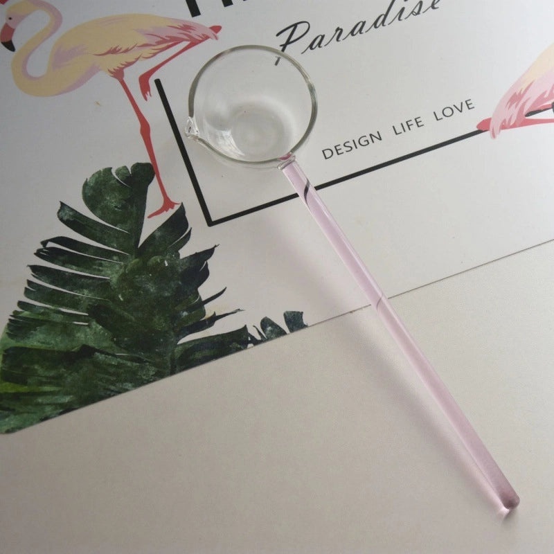 耐高温硼硅玻璃汤匙 可直火加热耐热油匙|厨房餐具