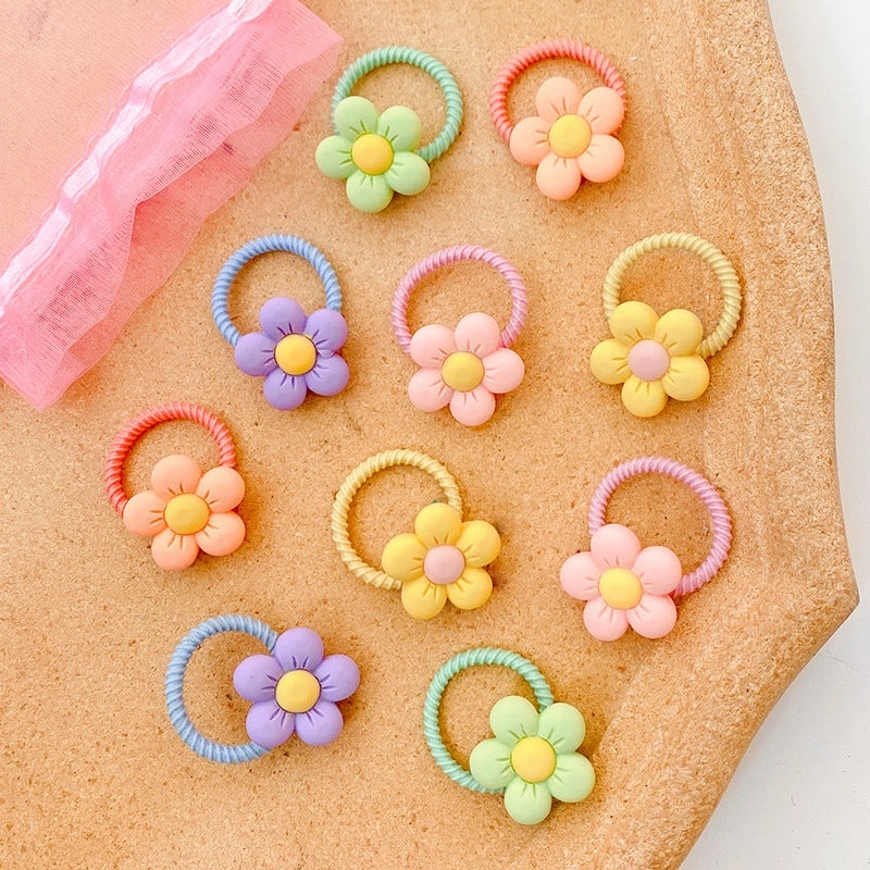 Gentle Baby Hair Bands, Soft Rubber Hair Ties for Kids, Non-Damaging Korean Style Hair Accessories|Childrens Hair Accessories