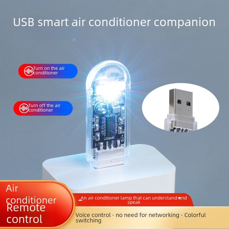 U Plate Light USB Night Light with 8/16/24 LED Options Voice Control Air Conditioning Companion Light|Home & Living Lighting