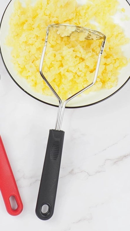 Sleek Color Block Stainless Steel Garlic Crusher|Kitchen Tools & Gadgets