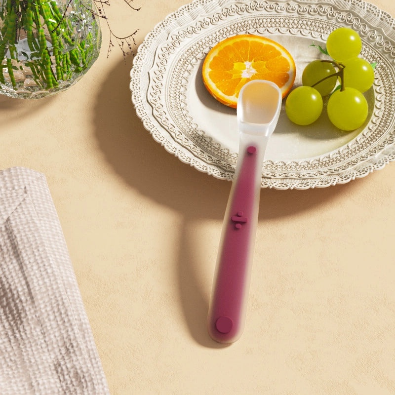 Silicone Baby Feeding Spoon Soft Infant Supplement Food Spoon Water Spoon Toddler Tableware Training Utensil|Baby Feeding Accessories
