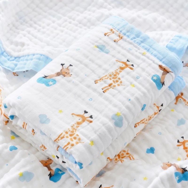 Soft Baby Bath Towel | Newborn Six-layer Gauze Cotton Absorbent Bath Quilt | Baby Care Essentials|婴儿用品