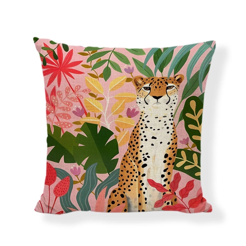 Cute Modern Animal Print Polyester Pillow Covers for Couch Sofa Decor|Home Decor & Pillows