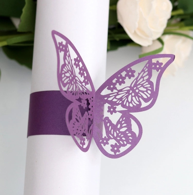 Retro Animal Butterfly Napkin Ring Synthetic Fibre 1 Pc|Home Decor Table Accessories
