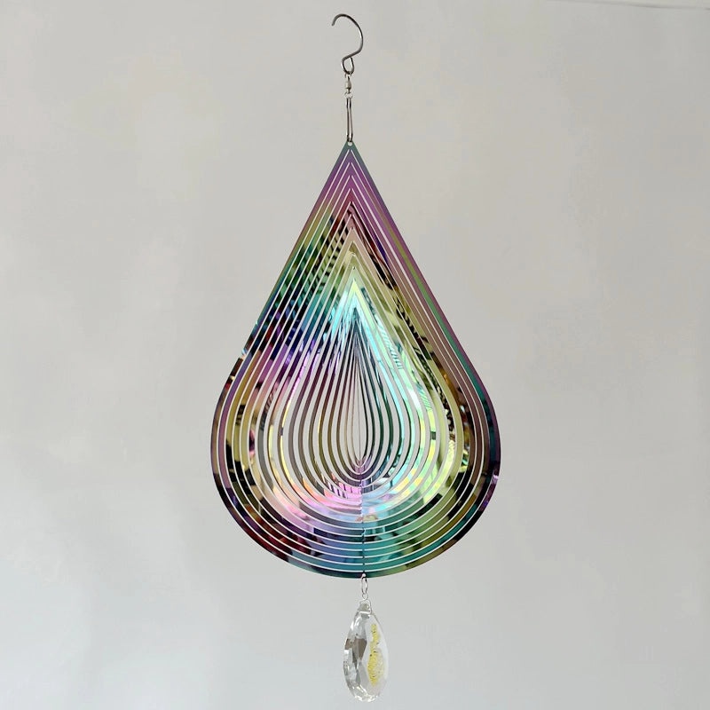 Elegant Metal Water Droplets Wind Chime Wall Decor | Home Decor