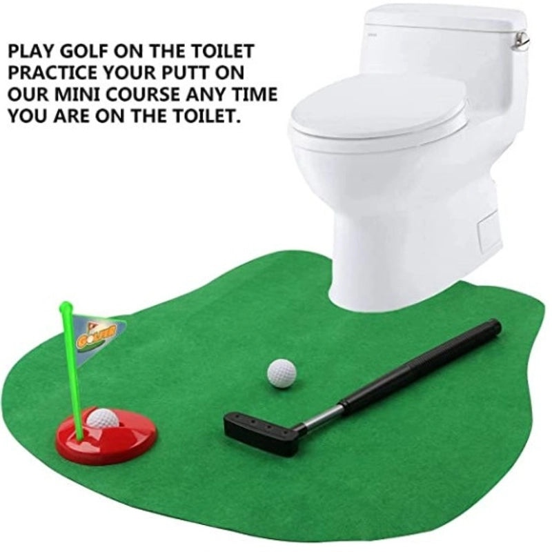 Mini Toilet Golf Set|Novelty Golf Toys