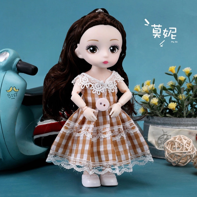 100 Mini 17cm BJD Girl Dolls Princess Toys for Kids Bulk Set|Children's Toys