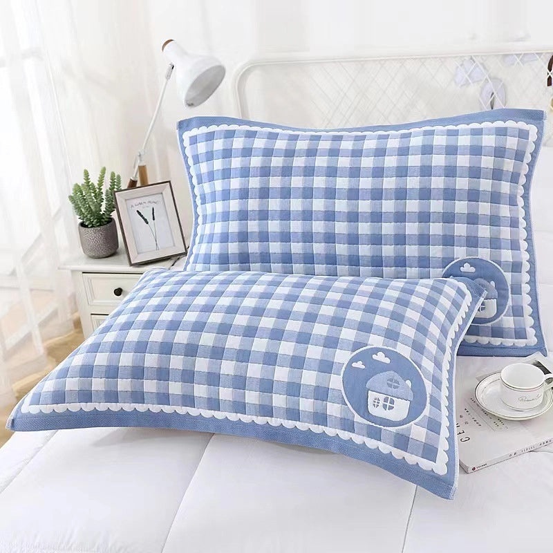 Thickened Gauze Cotton Pillow Towel Breathable Comfortable Dirt-resistant Headband for Adults and Students|Home Textile