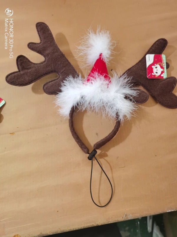 Ji Zizi Luminous Pet Hair Hoop Christmas Dog Cat Accessories Holiday Jewelry|Pet Accessories