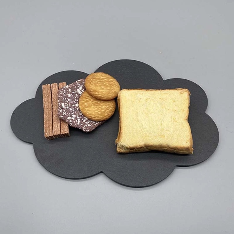 Japanese-Korean Style Black Slate Dinner Plate for Sushi Dessert Western Food Steak | Dinnerware & Plates