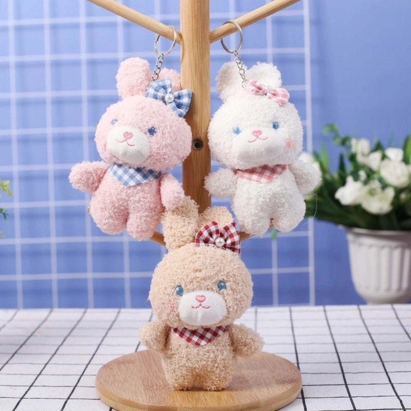Adorable Small Rabbit Plush Pendant Keychain School Bag Charm Gift|Accessories & Keychains