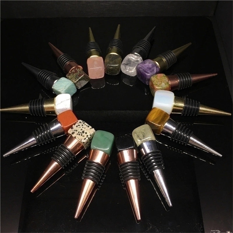 Modern Geometric Metal Wine Bottle Stopper | Kitchen & Dining Accessories
