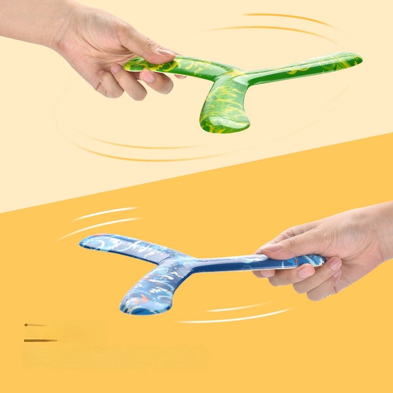 Colorful PU Flying Toy Boomerang with Heat Transfer Print | Outdoor Toys