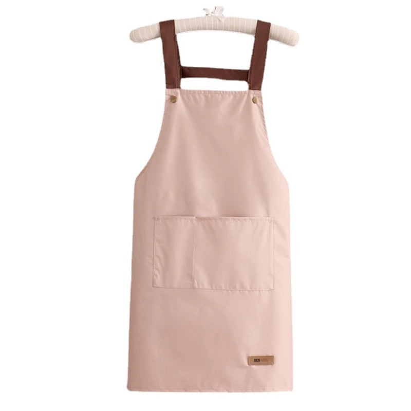 Waterproof Solid Color Apron Set for Kitchen and Household Use | Kitchen Accessories
