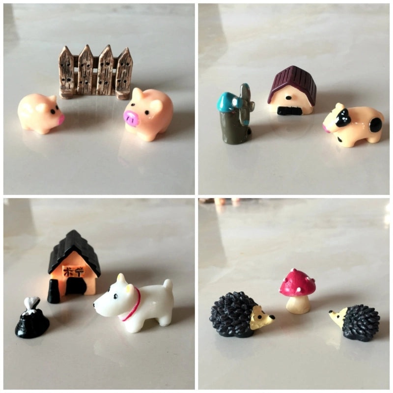 Adorable Animal Resin Figurines Decorative Artificial Home Accents|Home Decor