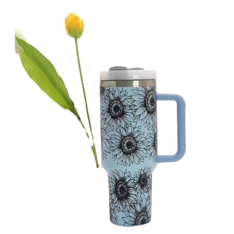 Stylish Tropical Stainless Steel Water Bottle for Casual Vacation Use | Drinkware & Travel Accessories