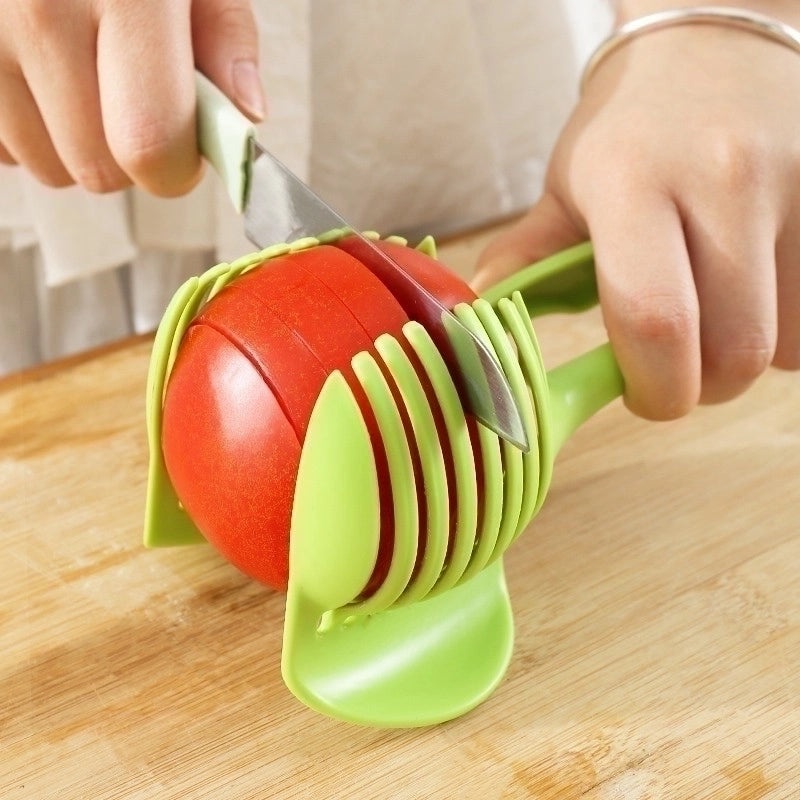 Simple Solid Color Plastic Fruit Cutter 1 Pc | Kitchen Gadgets