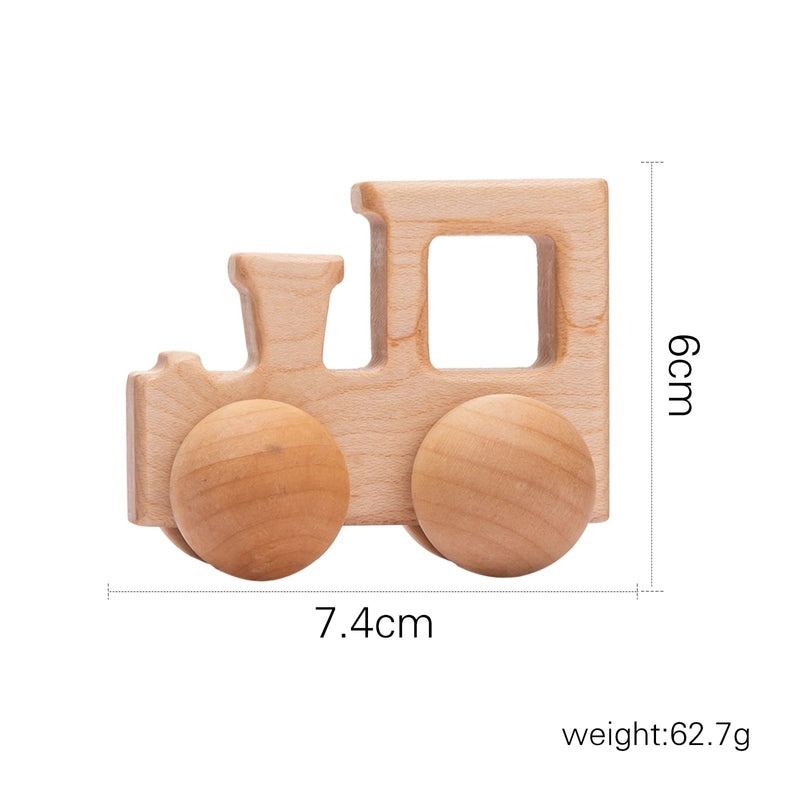 Walnut Wooden Mini Color Car Toy for Kids | Early Learning Building Blocks | Baby Educational Cart | Wooden Educational Toys|Building Toys
