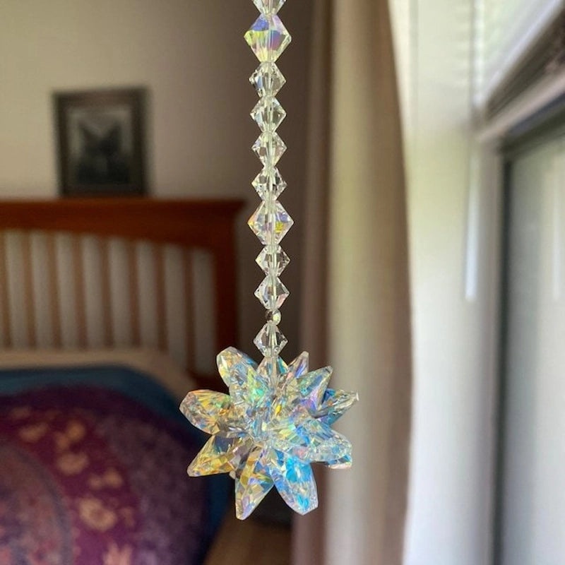 Magic Crystal Snowflake Pendant Car Charm|汽车挂饰