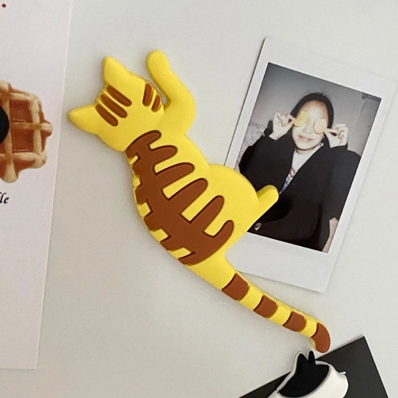 Adorable Cat Resin Fridge Magnet Decorative Artificial Art | Home Decor & Kitchen Accessories