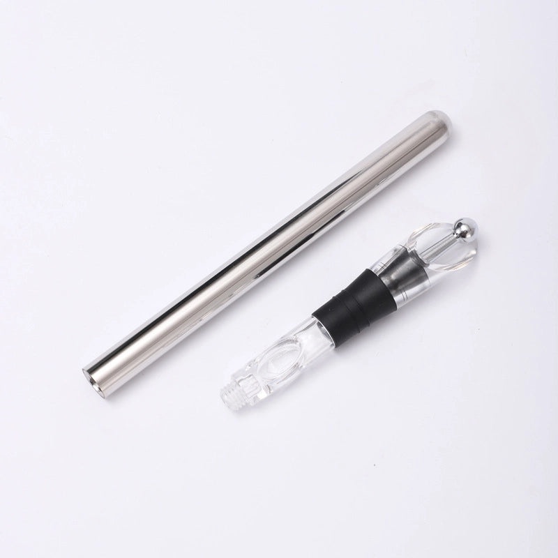 Quick-Frozen Stainless Steel Ice Wine Stick Pourer 3-in-1 Commercial Wine Decanter | Kitchen & Dining Accessories