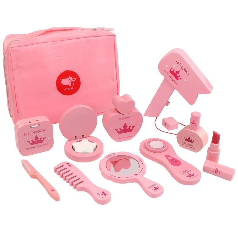Wooden Makeup Toys Solid Color Pretend Play Set|Kids Toys & Educational Games